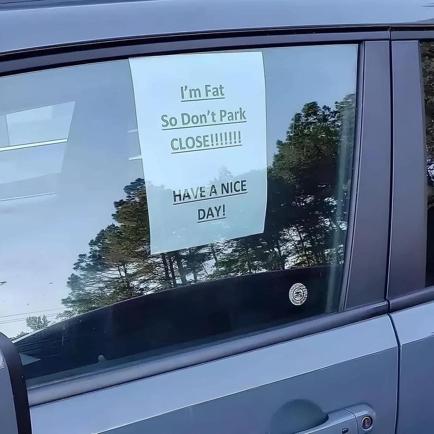 A funny sign